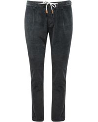 Eleventy - Samt Jogger Hose - Lyst