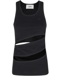 Coperni - Tops ,Zwart ,Spiral Tank Top - Lyst