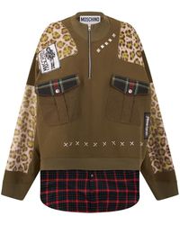 Moschino - Hoodie Met Originele Inzetten - Lyst
