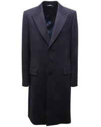 Dolce & Gabbana - Wollen Jas Met Knoopsluiting - Lyst