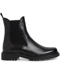 Tamaris - Black Leather Chelsea Boots - Lyst