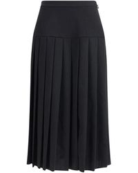 Alessandra Rich - Plissierter Midi-Rock - Lyst