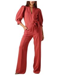 Aaiko - Jumpsuits & Playsuits ,Rood ,Polyester Hellen Pes 588 Jumpsuit - Lyst