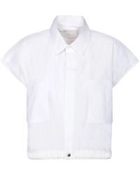 Sacai - Weiße t-shirts & polos für frauen - Lyst