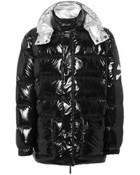 Philipp Plein - Jassen ,Zwart ,Nylon Nylon Puffer Jacket Skull&Bones - Lyst