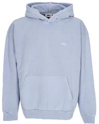 Obey - Hydrangea pigment fleece hoodie für männer - Lyst