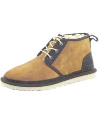 UGG - Schoenen ,Bruin ,Leer Veterlaarzen - Lyst