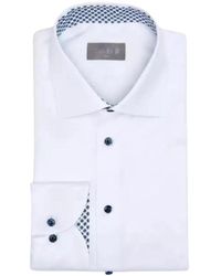 fakts - 9002 Slim Fit Busy Overhemd - Lyst
