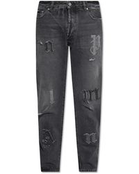 Palm Angels - Jeans mit Logo-Patches - Lyst
