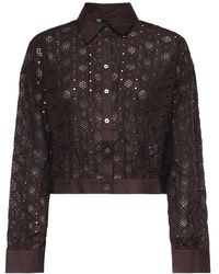 Pinko - Overhemden ,Bruin ,Katoen Charita Shirt - Lyst