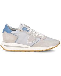Philippe Model - Schoenen ,Grijs ,Katoen Sneakers Tropez Haute Running - Lyst