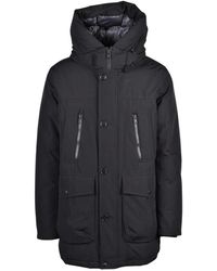 Woolrich - Jassen ,Zwart ,Katoen Ramar Arctic Parka - Lyst