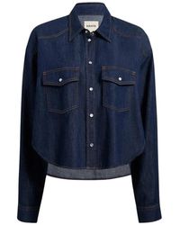 KHAITE - Overhemden ,Blauw ,Denim Grenon Denim Overhemd - Lyst