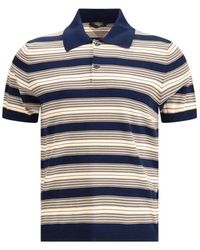 Prada - Tops ,Veelkleurig ,Katoen Cotton Polo Shirt - Lyst