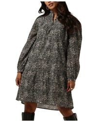 Pom - Midi Kleid Schwarz 7050 - Lyst