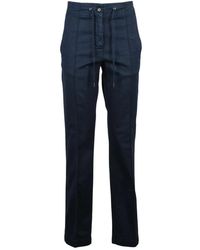 Aspesi - Broeken ,Blauw ,Katoen Rechte Broek - Lyst
