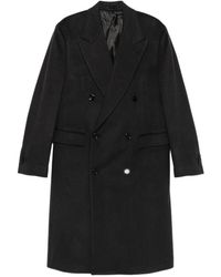 Lardini - Grijze Double-Breasted Jas Met Peak Revers - Lyst
