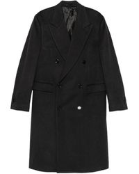 Lardini - Grijze Double-Breasted Jas Met Peak Revers - Lyst