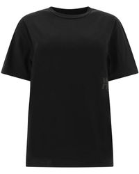 Alexander Wang - Zwart T-Shirt Met Puff Logo - Lyst