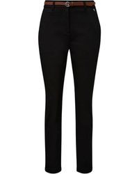 Comma, - Slim-Fit Viscose Blend Broeken - Lyst