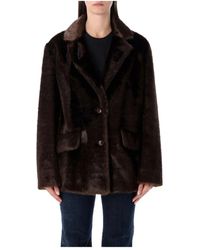 Stand Studio - Evyn Faux Fur Jacket - Lyst