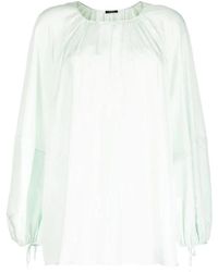 JOSEPH - Overhemden ,Groen ,Casual Zijden Blouse - Lyst