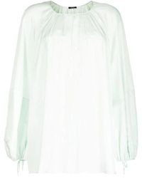 JOSEPH - Overhemden ,Groen ,Casual Zijden Blouse - Lyst