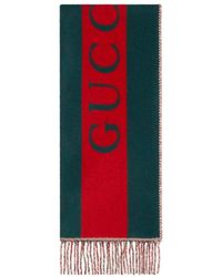 Gucci - Double Web Scarf - Lyst