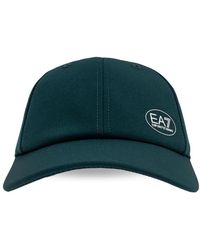 EA7 - Accessoires ,Groen ,Polyester Baseball Cap - Lyst