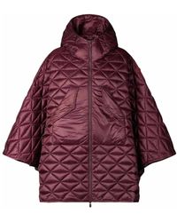 Save The Duck - Jassen ,Rood ,Polyester Effi Hooded Coat - Lyst