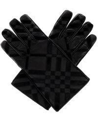 Burberry - Lederhandschuhe - Lyst