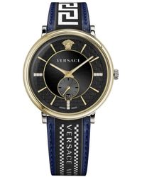Versace - V-Circle Horloge - Lyst