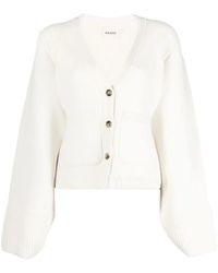 KHAITE - Truien & Vesten ,Wit ,Kasjmier Scarlet Cardigan - Lyst