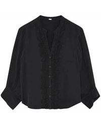 GUSTAV - Feminine Blusenbluse Mit Bestickten Details - Lyst