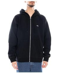 Obey - Hoodies & Sweatvesten ,Zwart ,Katoen Established Works Bold Zip Hood Ii Fleece - Lyst