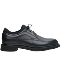 ESTRO - Schwarze schnürschuhe aus echtem leder er00113789 - Lyst