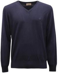 Brooksfield - V-Ausschnitt Wollpullover Made - Lyst