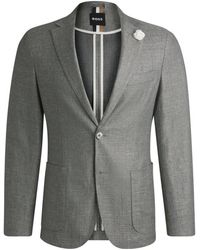 HUGO - Jassen ,Groen ,Elegante Blazer Voor - Lyst