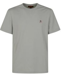 Parajumpers - Tops ,Grijs ,Katoen Patch Tee - Lyst