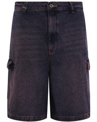 flâneur - Denim Shorts - Lyst
