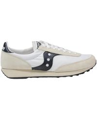 Saucony - Weiße schnürschuhe mit gummisohle - Lyst