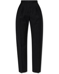 Max Mara - Broeken ,Zwart ,Wol Wollen Broek Sesamo - Lyst