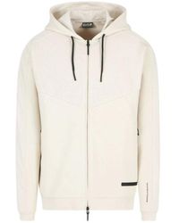 EA7 - Kapuzenpullover Aus Baumwollmischung - Lyst