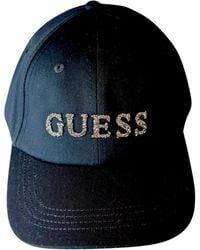 Guess - Accessoires ,Zwart ,Plain Gabardine Baseball Cap - Lyst