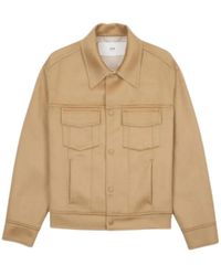 Ami Paris - Jassen ,Wol Wool Trucker Jacket - Lyst