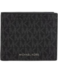 Michael Kors - Portafoglio con motivo logo e scomparti per carte - Lyst