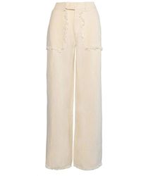 Hèst - Lila Leinenhose Summer Sand - Lyst