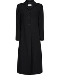 Jil Sander - Wol Single-Breasted Jas - Lyst