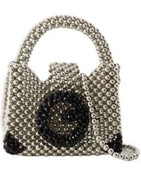 Germanier - Perlen schultertasche - silber,shoulder bags - Lyst