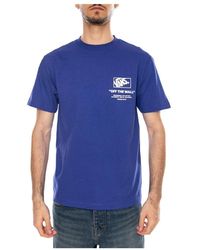Vans - Tops ,Blauw ,Katoen T-Shirt Met Ronde Hals - Lyst